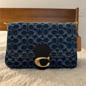 Coach Denim Soft Tabby